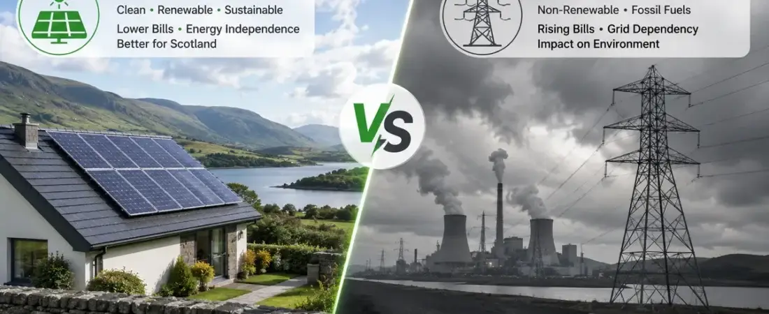 Solar Energy vs Traditional Electricity in Scotland